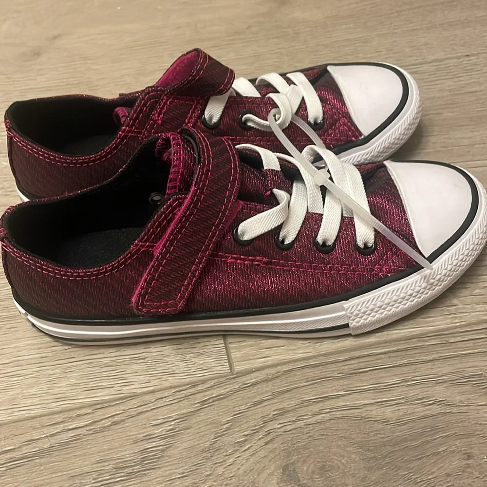 Converse Shimmer Pink Low Top Sneakers